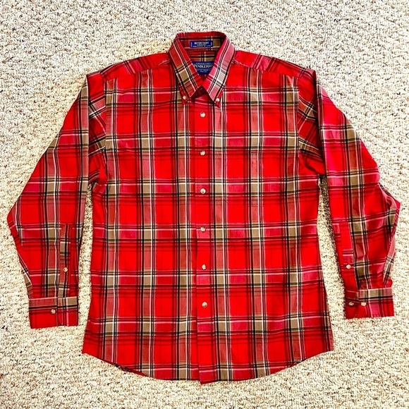 Pendleton Metro Shirt, Red Plaid- Men’s Medium - Picture 1 of 4